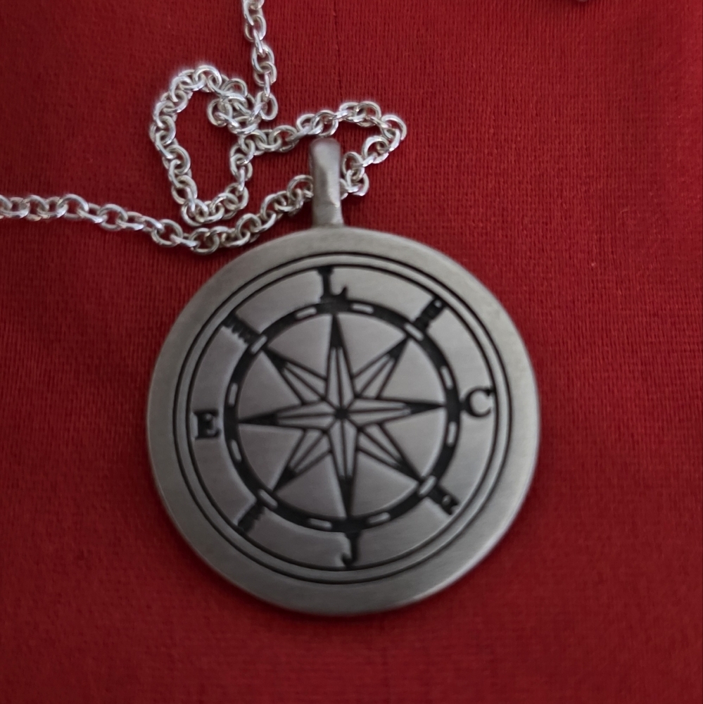 Me&Ro Sterling Silver Compass Pendant - Picture 5 of 7